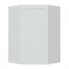 Diamond NOW Arcadia 12-in W x 36-in H x 24-in D White Laminate Corner Wall Fully Assembled Stock Cabinet