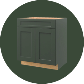 kitchen cabinetry green